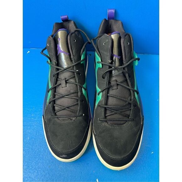 Jordan Flight TR\'97 MID 574417-008 Men\'s Size 13 Black/White/Grape Ice/Emerald main image 7